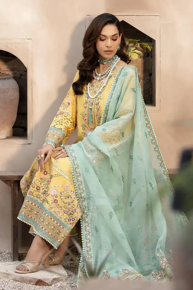 Imrozia Premium | Gulposh Luxury Lawn 24 | S.L 44 Zaira - Pakistani Designer Dress - by Imrozia Premium | Type: Luxury - 100% Original at Saira Sultan