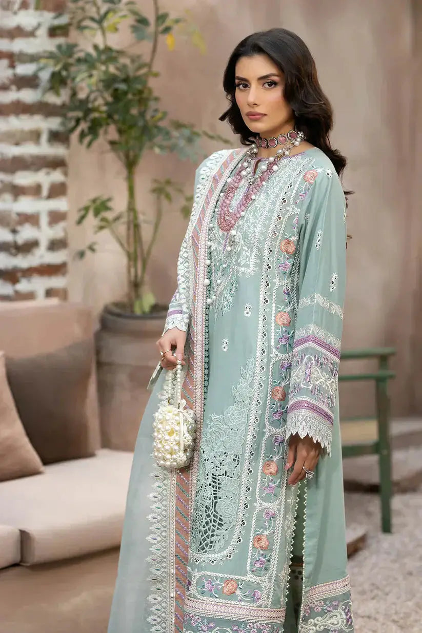 Imrozia Premium | Gulposh Luxury Lawn 24 | S.L 49 Mirha - Pakistani Designer Dress - by Imrozia Premium | Type: Luxury - 100% Original at Saira Sultan
