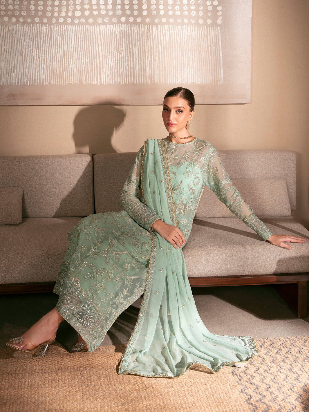 Izel | Stardust Luxury Collection | SLC-008-Nyra - Pakistani Designer Dress - by Izel | Type: Ladies Clothes - 100% Original at Saira Sultan