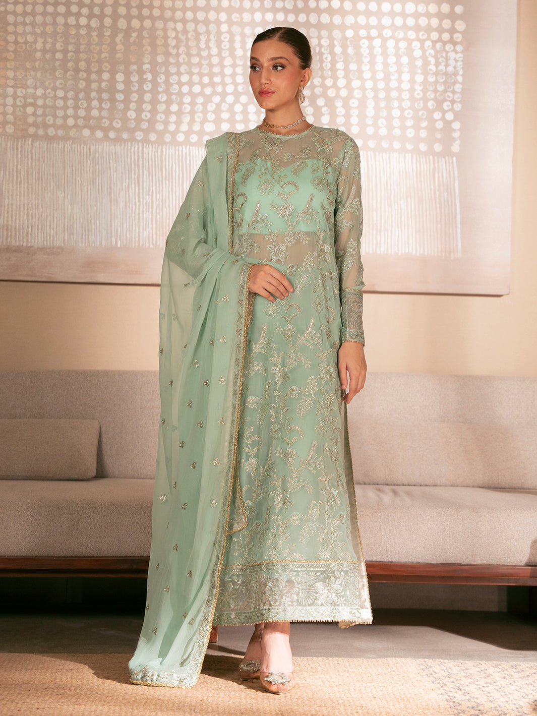 Izel | Stardust Luxury Collection | SLC-008-Nyra - Pakistani Designer Dress - by Izel | Type: Ladies Clothes - 100% Original at Saira Sultan