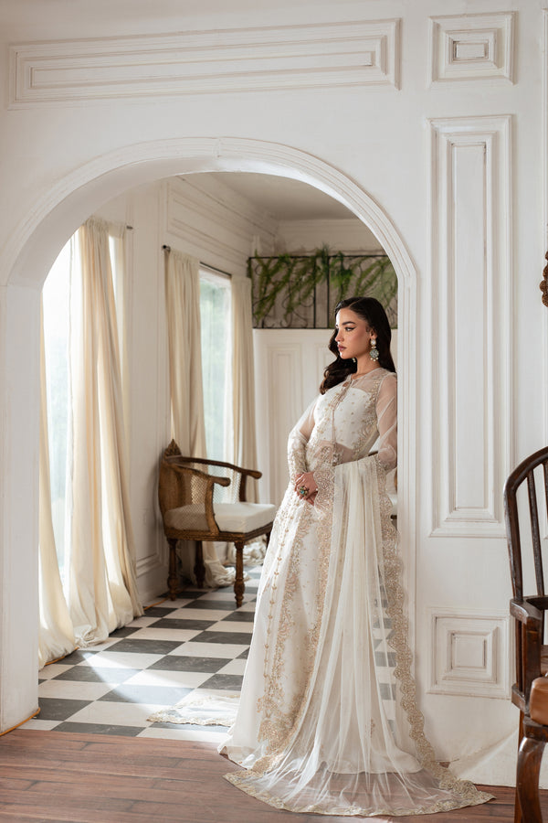 Azzal | Mishri Formals | Jahan L White Organza