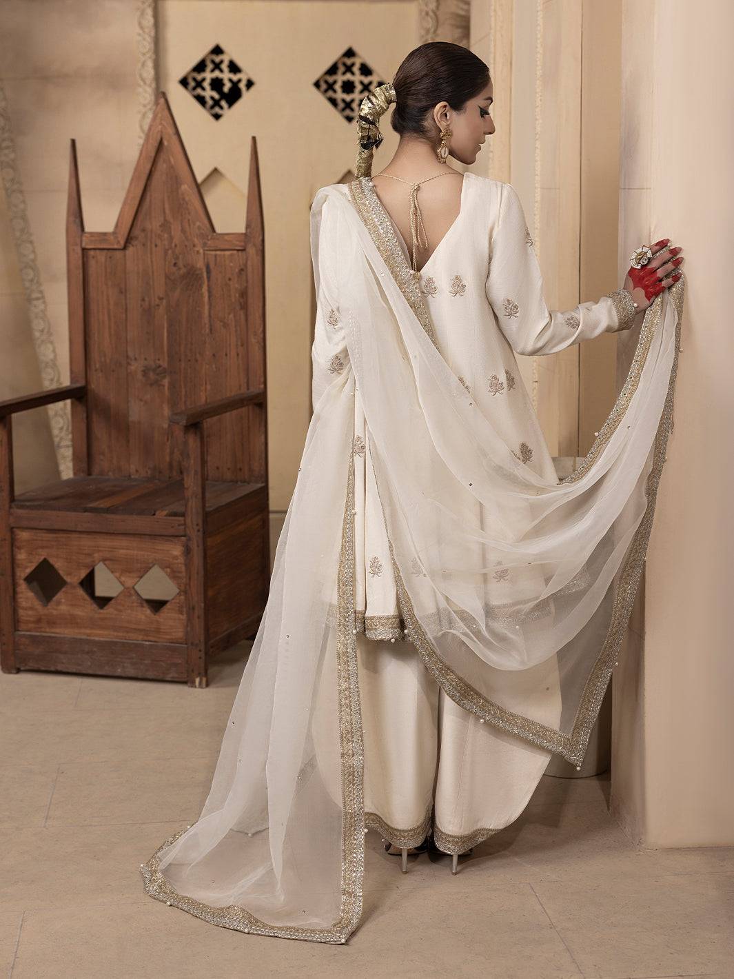 Hem Stitch | Raw Silk Edit 25 | Jahanara - Pakistani Designer Dress - by Hemstitch | Type: Ladies Clothes - 100% Original at Saira Sultan