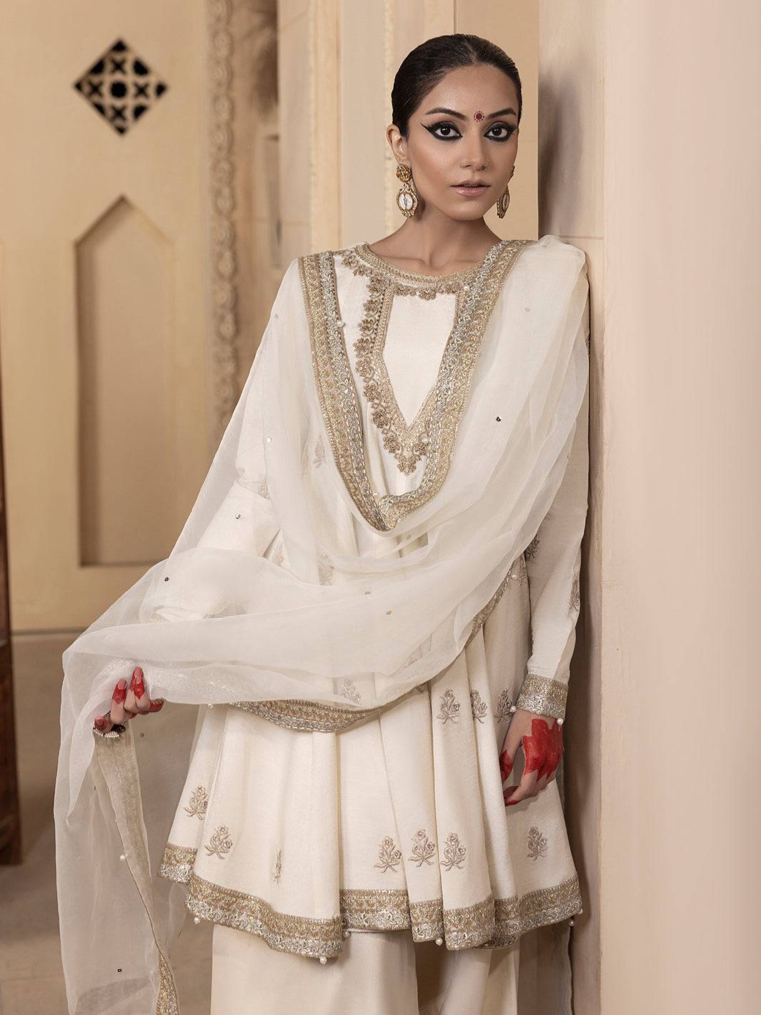 Hem Stitch | Raw Silk Edit 25 | Jahanara - Pakistani Designer Dress - by Hemstitch | Type: Ladies Clothes - 100% Original at Saira Sultan
