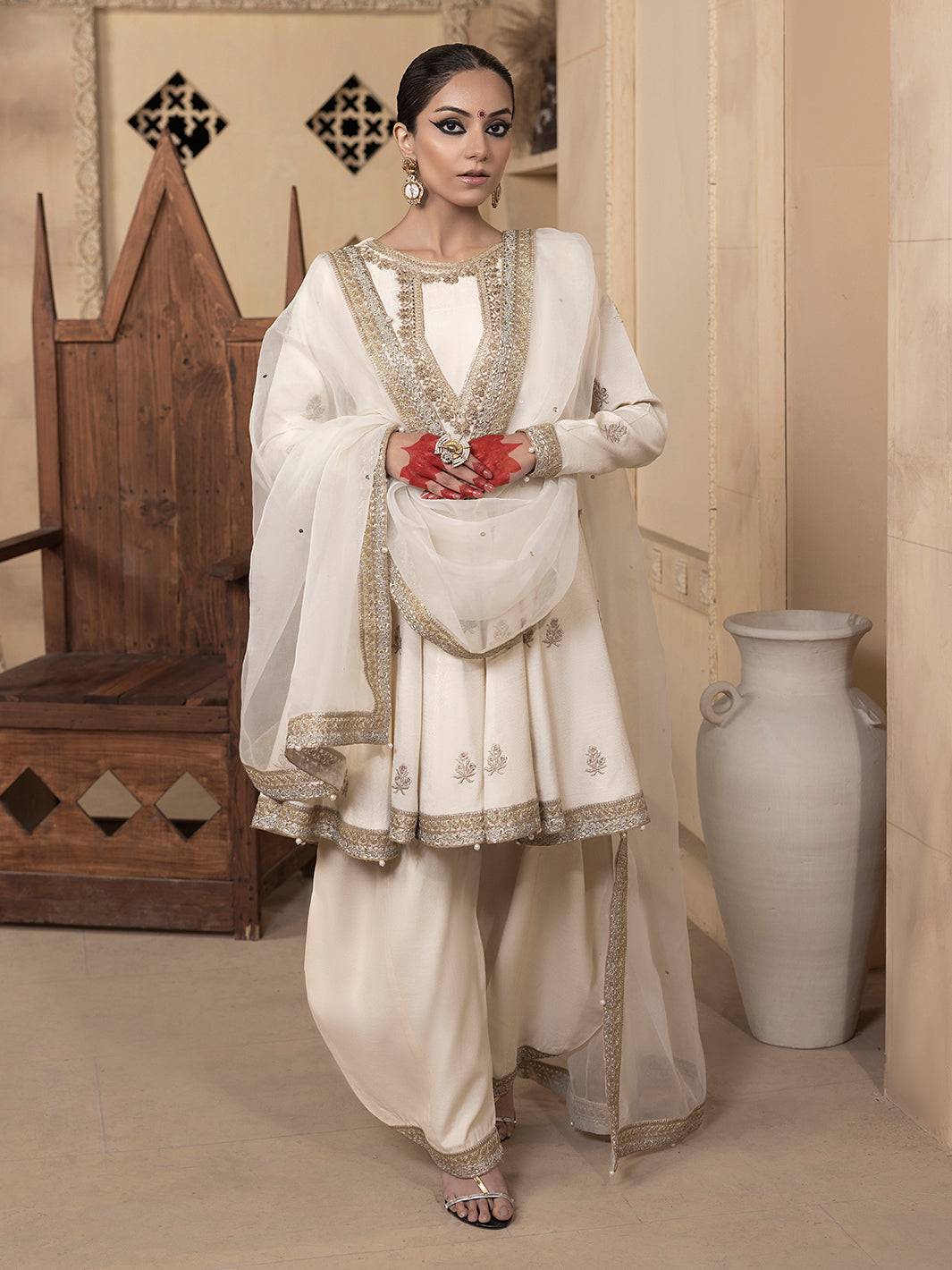 Hem Stitch | Raw Silk Edit 25 | Jahanara - Pakistani Designer Dress - by Hemstitch | Type: Ladies Clothes - 100% Original at Saira Sultan