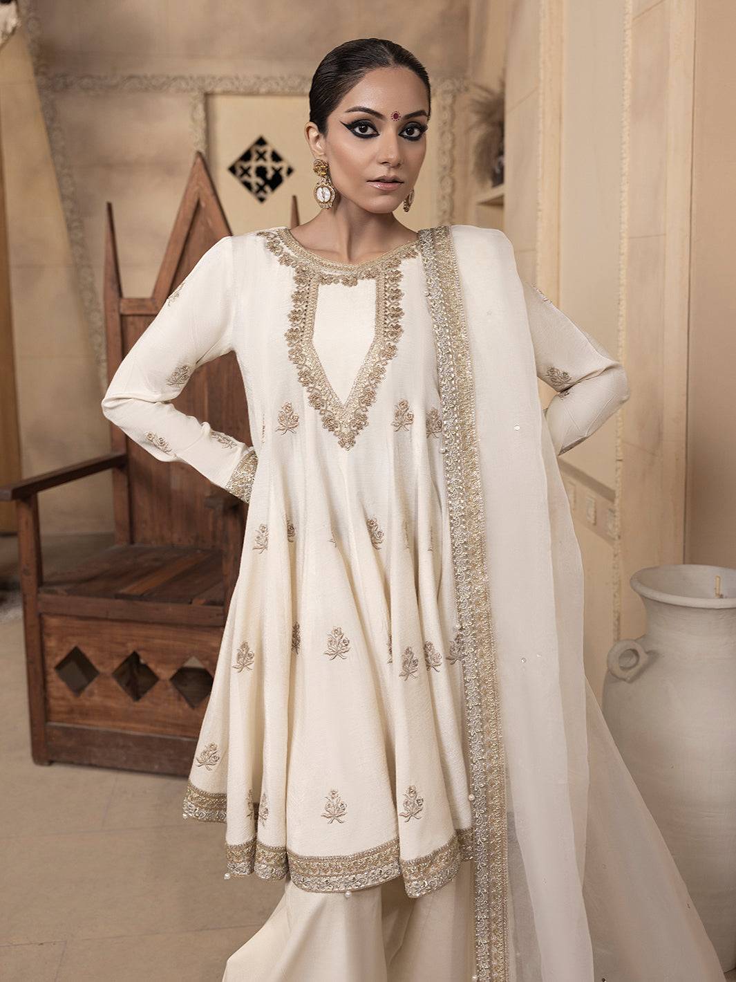 Hem Stitch | Raw Silk Edit 25 | Jahanara - Pakistani Designer Dress - by Hemstitch | Type: Ladies Clothes - 100% Original at Saira Sultan