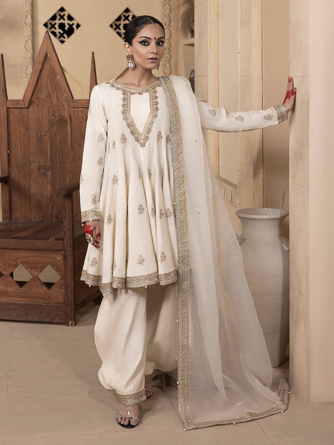Hem Stitch | Raw Silk Edit 25 | Jahanara - Pakistani Designer Dress - by Hemstitch | Type: Ladies Clothes - 100% Original at Saira Sultan