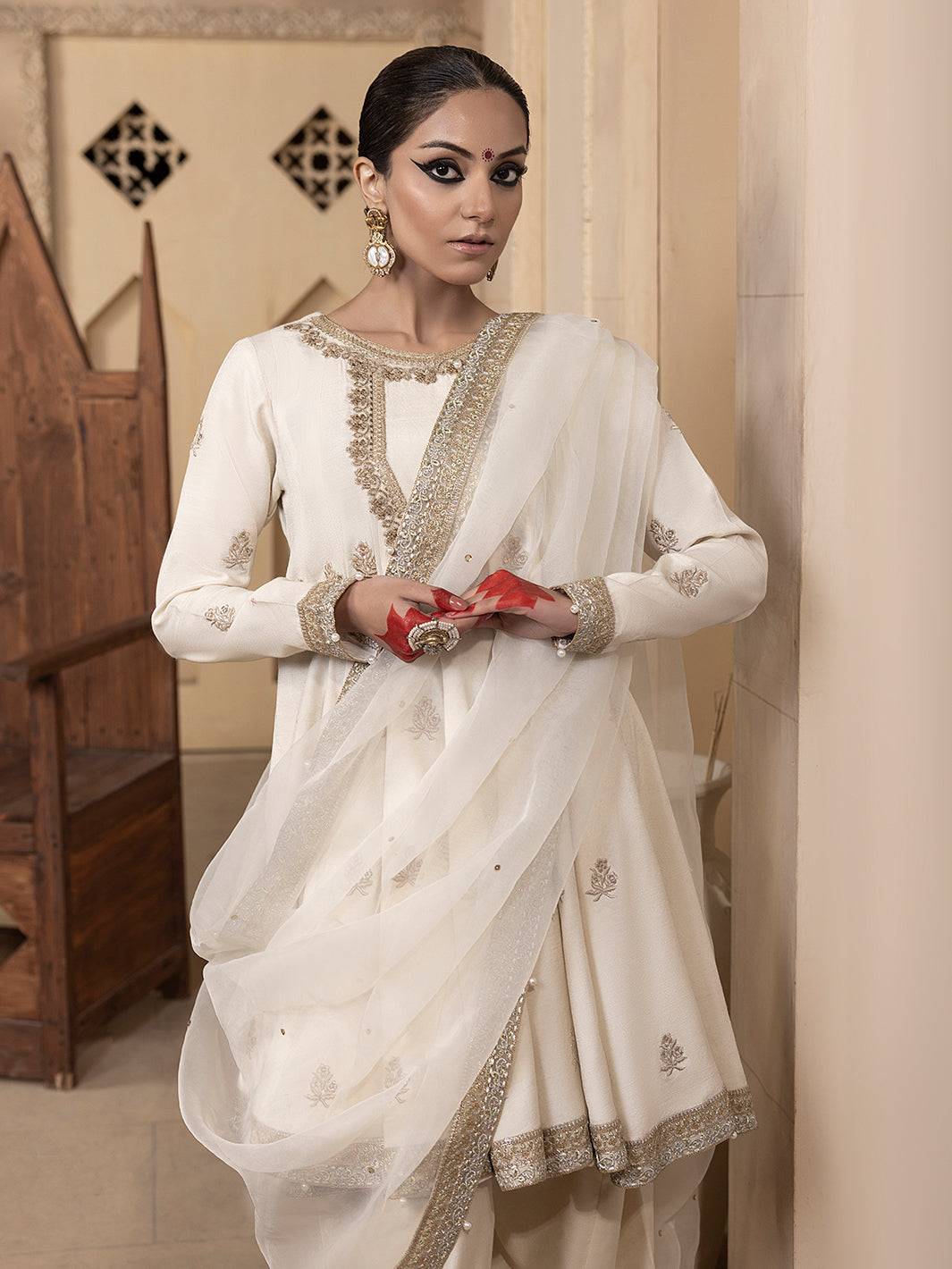 Hem Stitch | Raw Silk Edit 25 | Jahanara - Pakistani Designer Dress - by Hemstitch | Type: Ladies Clothes - 100% Original at Saira Sultan