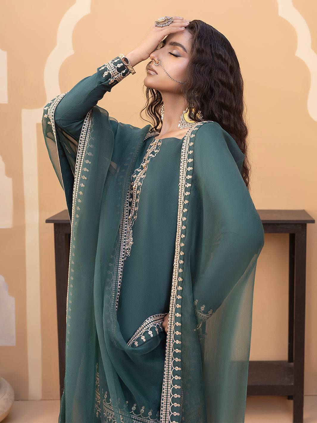 Hem Stitch | Raw Silk Edit 25 | Jasmine - Pakistani Designer Dress - by Hemstitch | Type: Ladies Clothes - 100% Original at Saira Sultan
