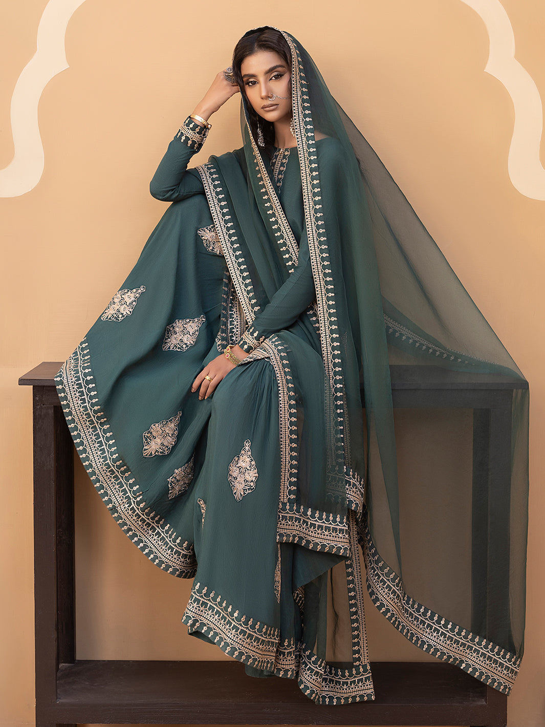 Hem Stitch | Raw Silk Edit 25 | Jasmine - Pakistani Designer Dress - by Hemstitch | Type: Ladies Clothes - 100% Original at Saira Sultan