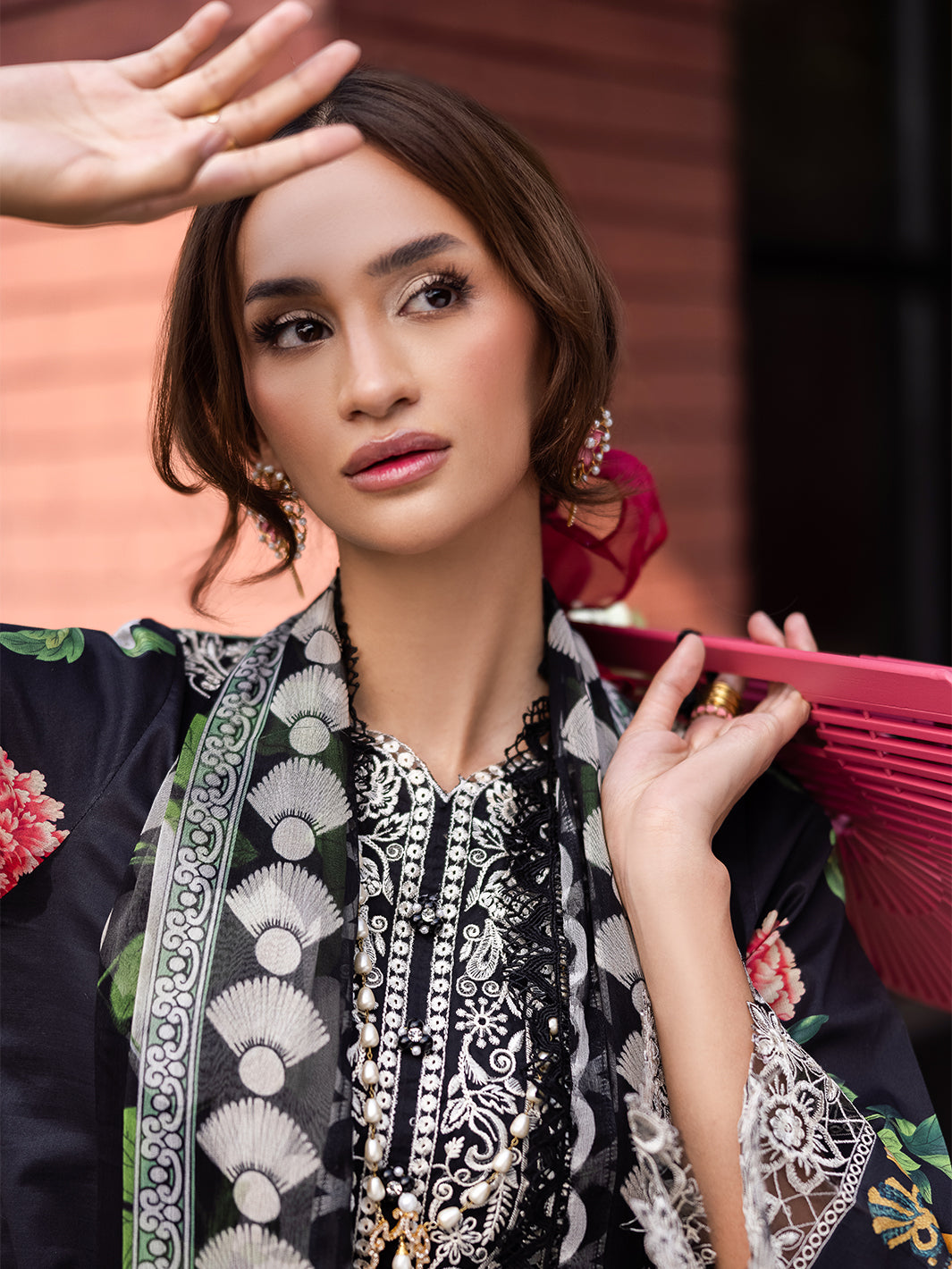 Mahnur | After Hours Luxury Lawn 25 | Jellybean Joy M Black Lawn