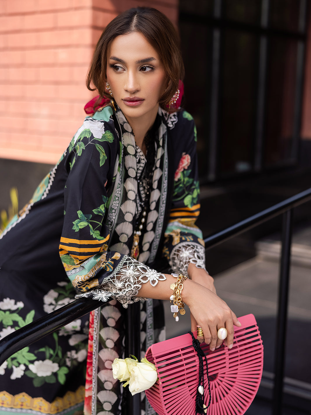 Mahnur | After Hours Luxury Lawn 25 | Jellybean Joy XL Black Lawn