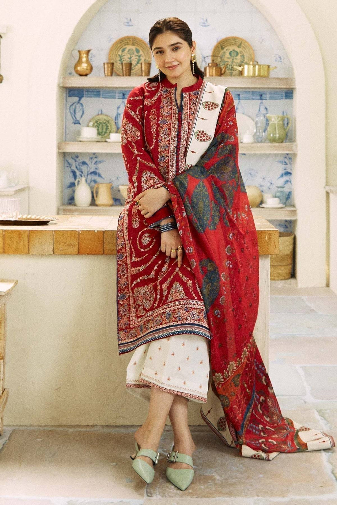 Zara Shahjahan | Coco Lawn Eid Edit 24 | KASHMIR KALI-D3 - Pakistani Designer Dress - by Zara Shahjahan | Type: Luxury - 100% Original at Saira Sultan