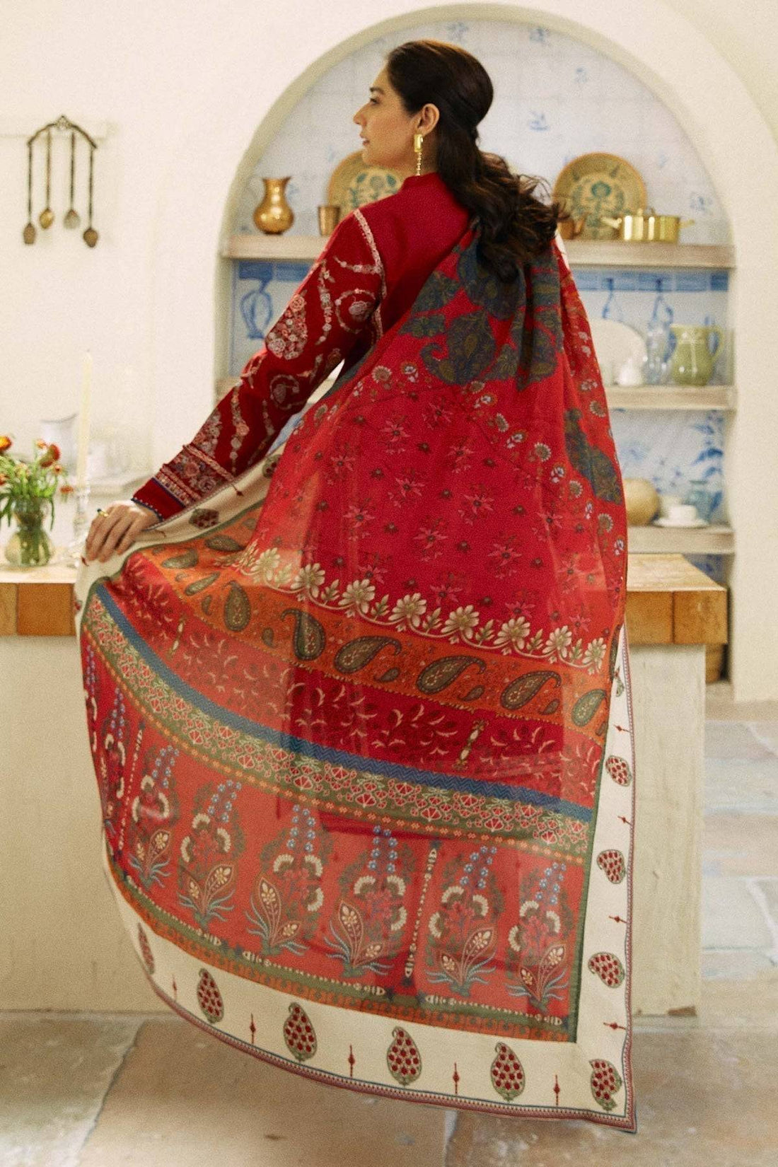 Zara Shahjahan | Coco Lawn Eid Edit 24 | KASHMIR KALI-D3 - Pakistani Designer Dress - by Zara Shahjahan | Type: Luxury - 100% Original at Saira Sultan