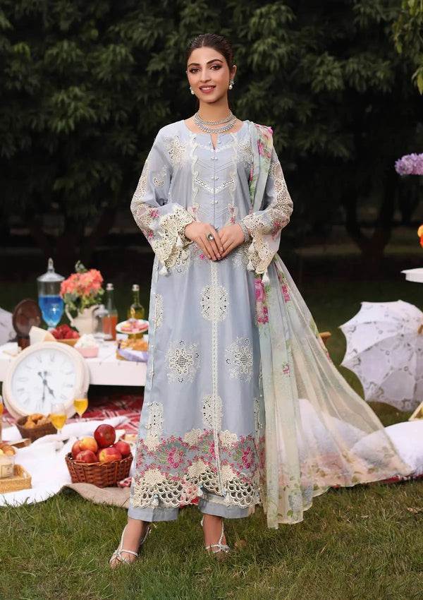 Kahf Premium | Festive Lawn 24 | KFL-08A FIRUZE -  Kahf Premium Luxury -  Saira Sultan