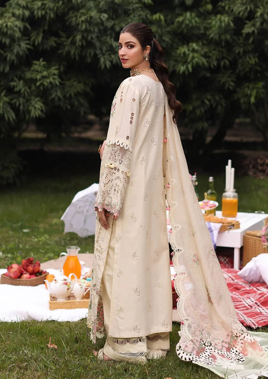 Kahf Premium | Festive Lawn 24 | KFL-07 SHIREEN -  Kahf Premium Luxury -  Saira Sultan