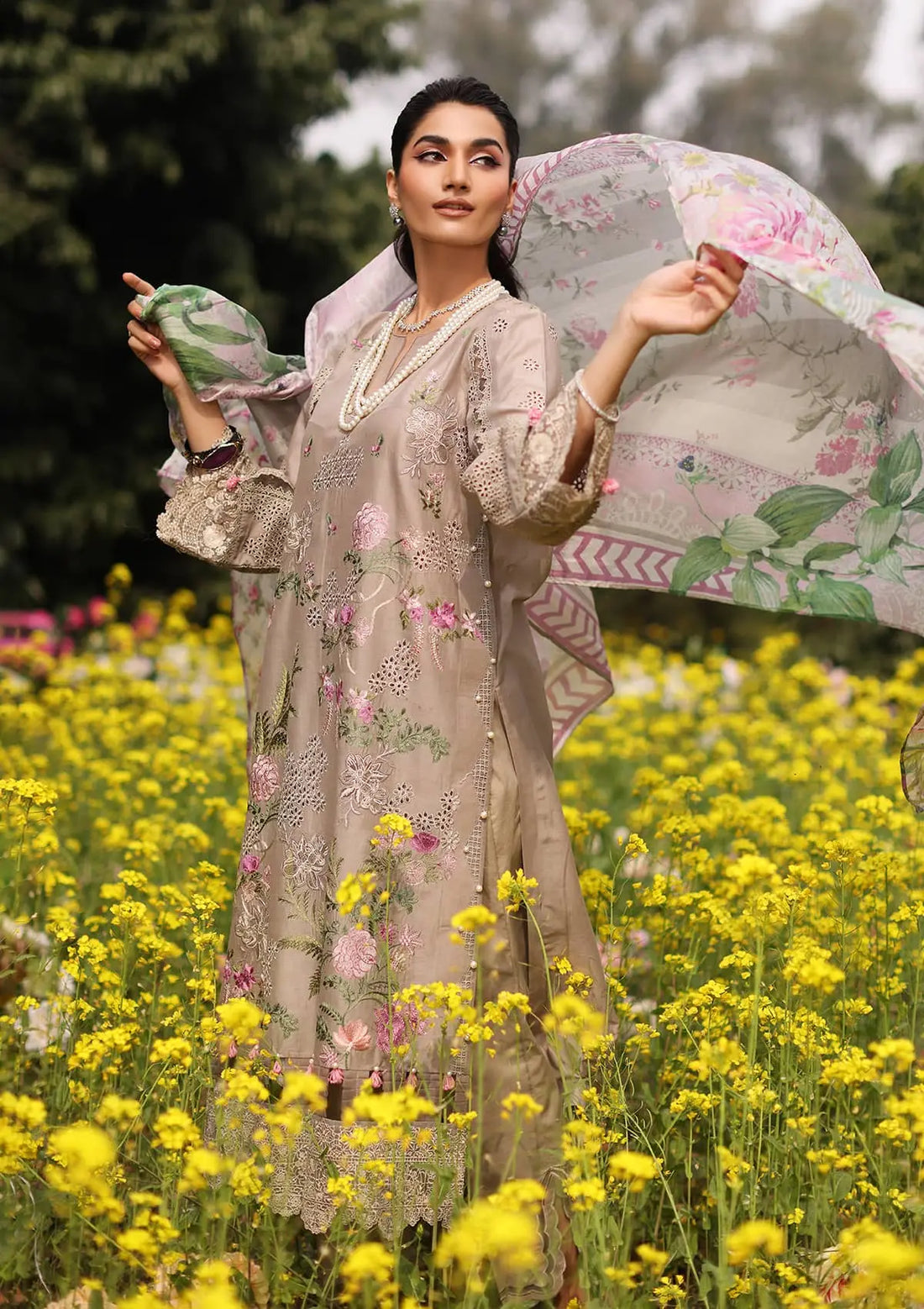 Kahf Premium | Festive Lawn 24 | KFL-12 HEER -  Kahf Premium Luxury -  Saira Sultan