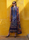 Kanwal Malik | Elysia Luxury Lawn 25 | Azure XL Navy Blue Lawn