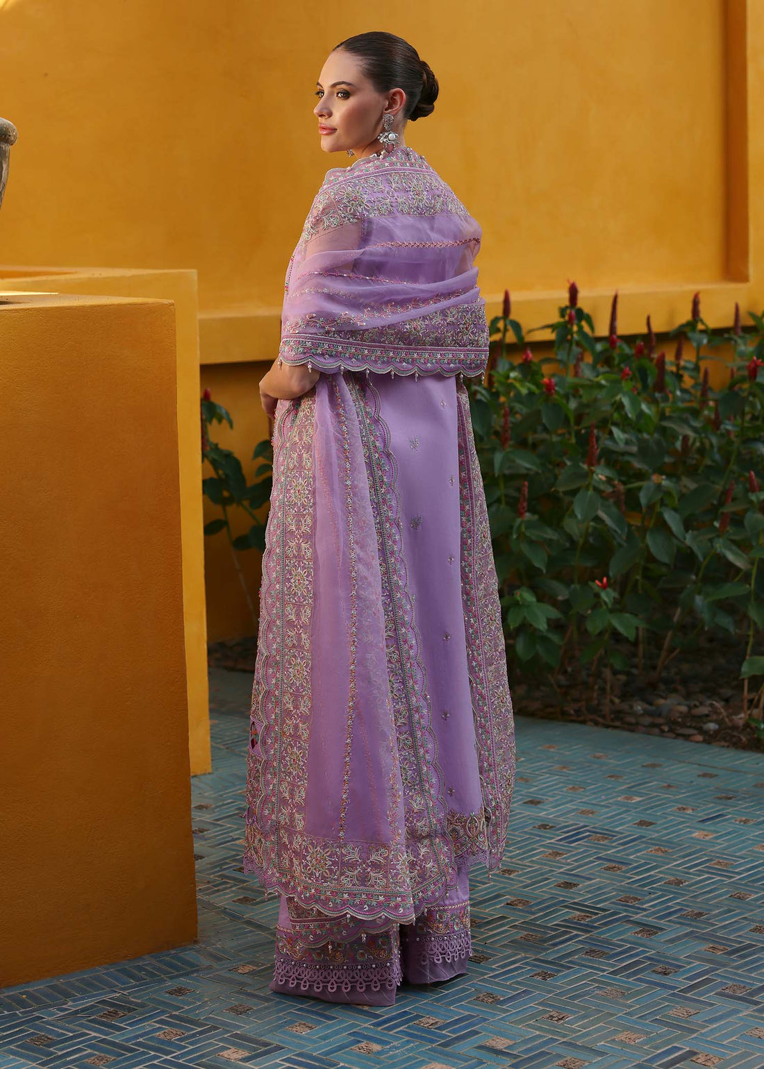 Kanwal Malik | Elysia Luxury Lawn 25 | Celia XS Purple Gray Lawn
