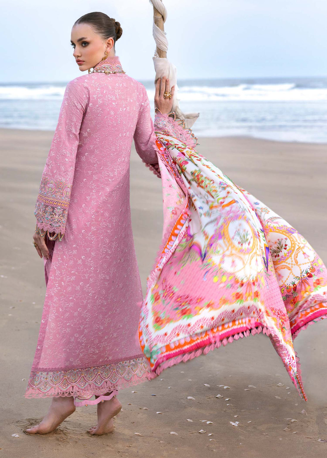 Kanwal Malik | Elysia Luxury Lawn 25 | Ariana XS Rose Pink Lawn