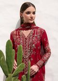 Kanwal Malik | Elysia Luxury Lawn 25 | Marina Custom Size Red Lawn