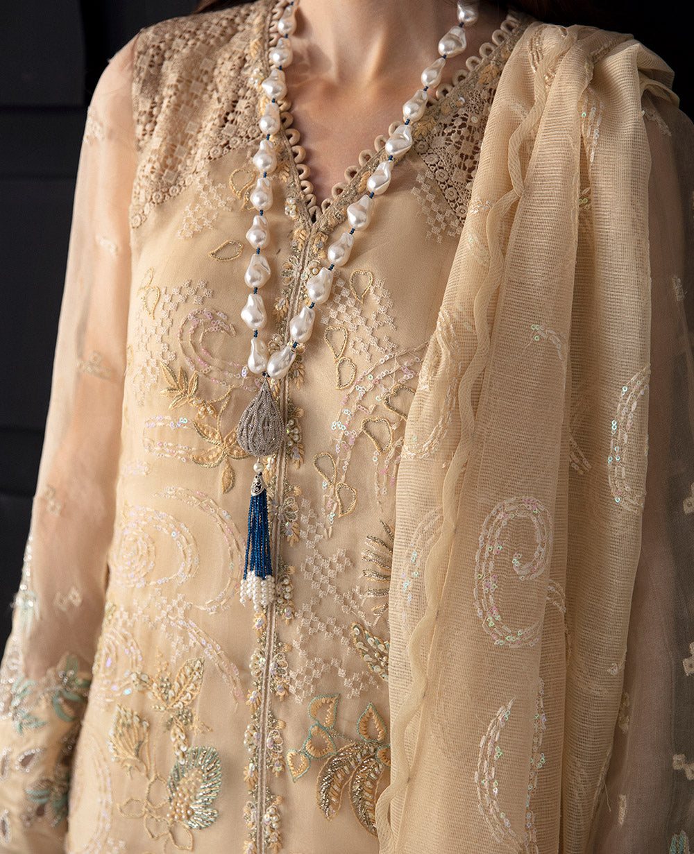 Republic Womenswear | Jeune Fille 24 | LF-164 - Pakistani Designer Dress - by Republic Womenswear | Type: Formal - 100% Original at Saira Sultan