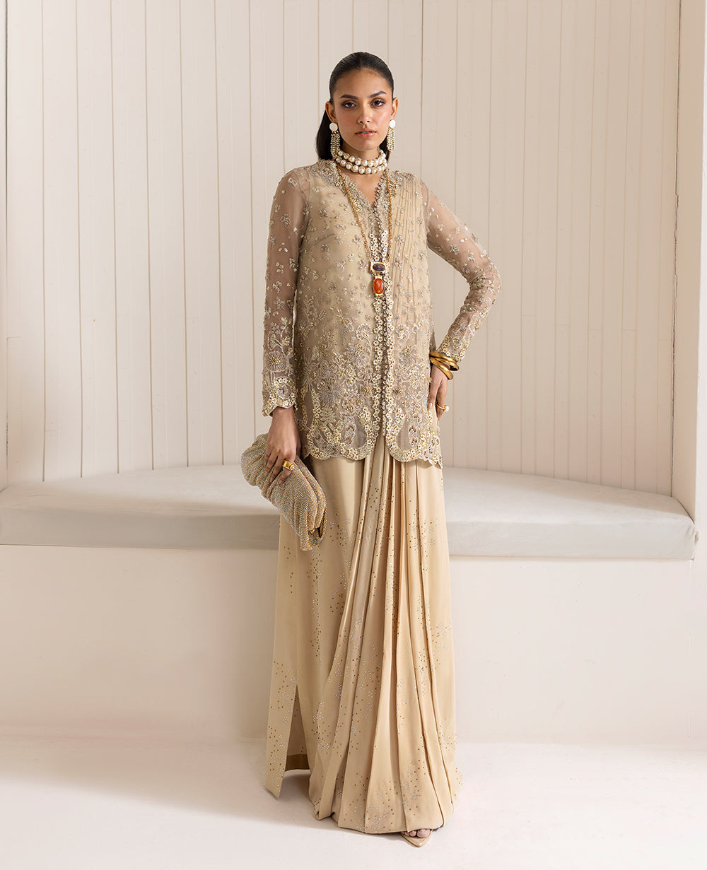 Republic Womenswear | Reve De Luxe 25 | LF-171 XS Beige Organza