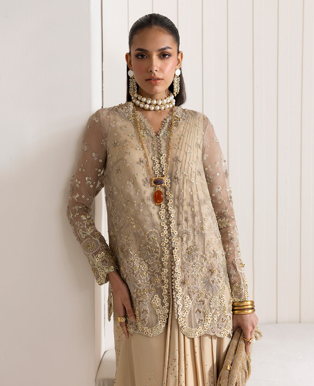 Republic Womenswear | Reve De Luxe 25 | LF-171 L Beige Organza