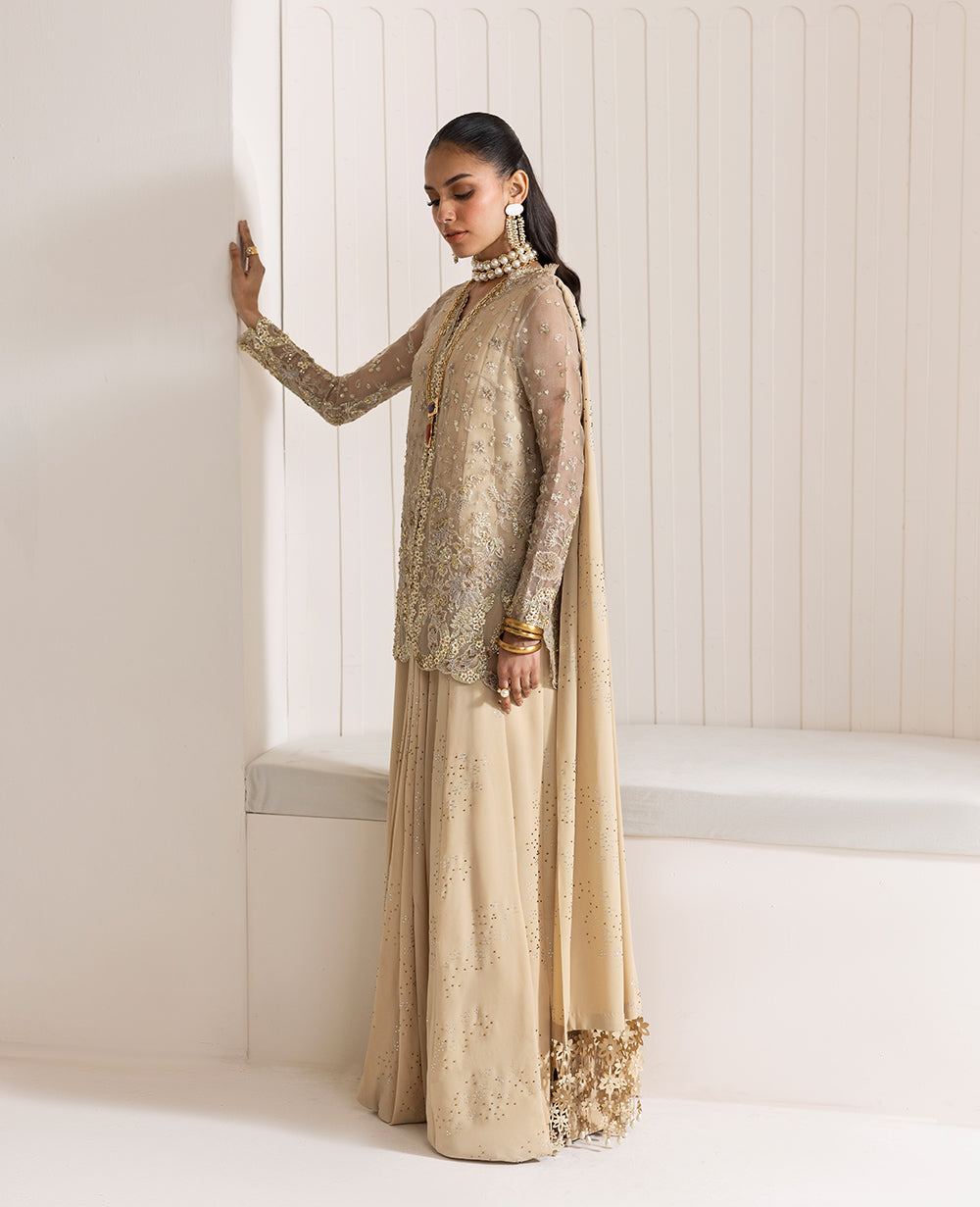 Republic Womenswear | Reve De Luxe 25 | LF-171 XS Beige Organza