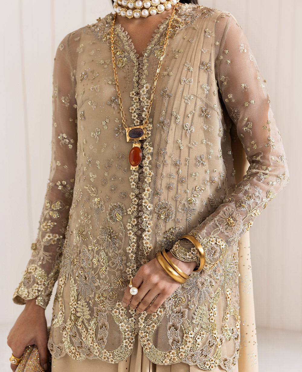 Republic Womenswear | Reve De Luxe 25 | LF-171 M Beige Organza