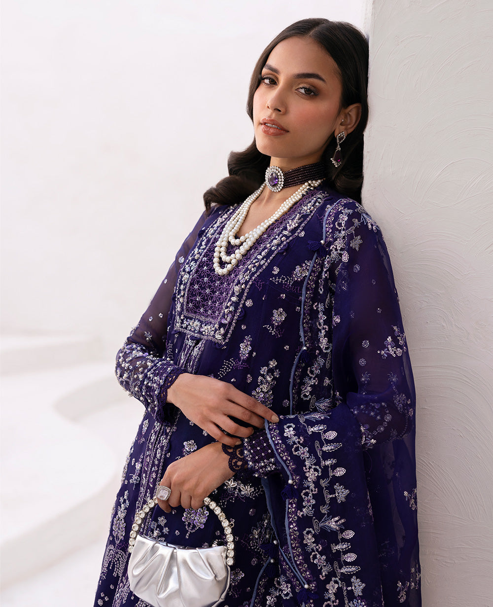 Republic Womenswear | Reve De Luxe 25 | LF-173 XS Navy Organza