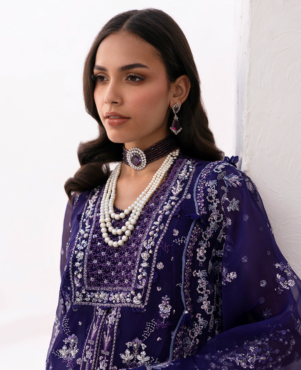 Republic Womenswear | Reve De Luxe 25 | LF-173 L Navy Organza