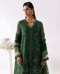 Republic Womenswear | Reve De Luxe 25 | LF-176 M Bottle Green Organza