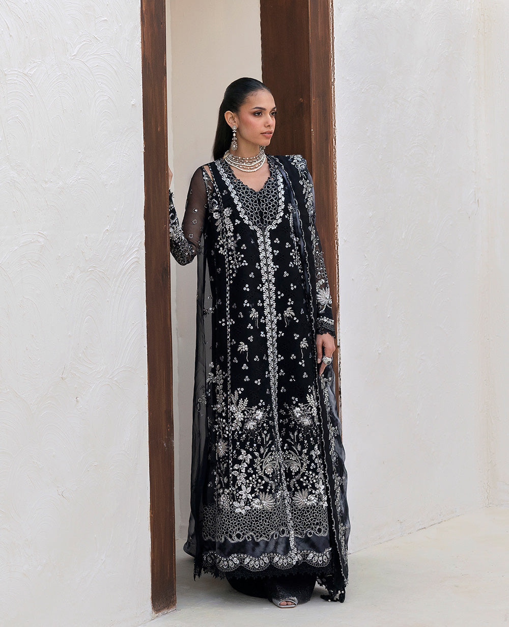 Republic Womenswear | Reve De Luxe 25 | LF-177 M Black Organza