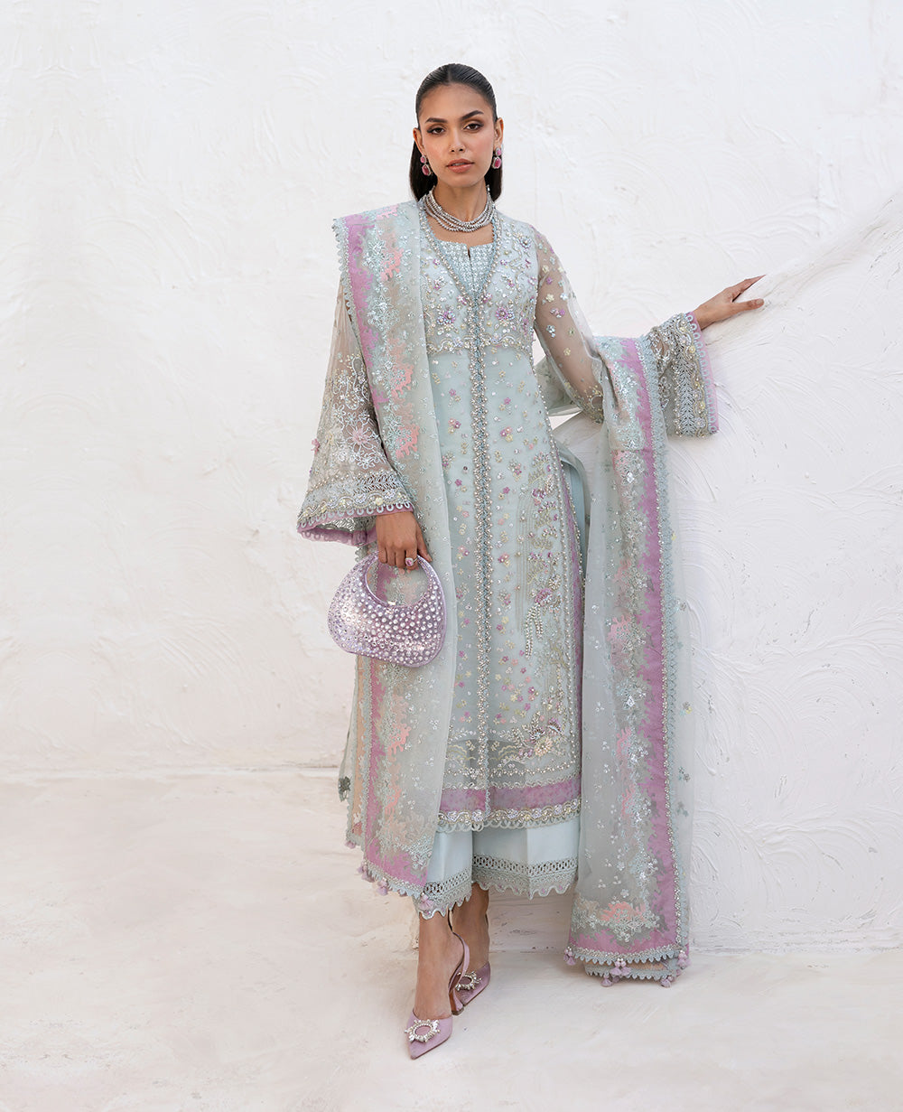 Republic Womenswear | Reve De Luxe 25 | LF-178 XS Sky Blue Organza