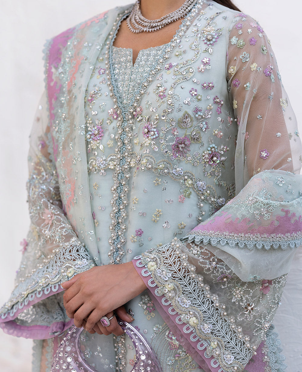 Republic Womenswear | Reve De Luxe 25 | LF-178 XS Sky Blue Organza