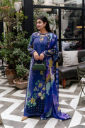Afrozeh | Lawn 25 | Lumora XL Blue Lawn