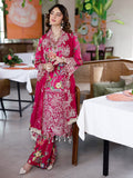 Mahnur | After Hours Luxury Lawn 25 | Laughter Lines Custom Size Magenta Lawn