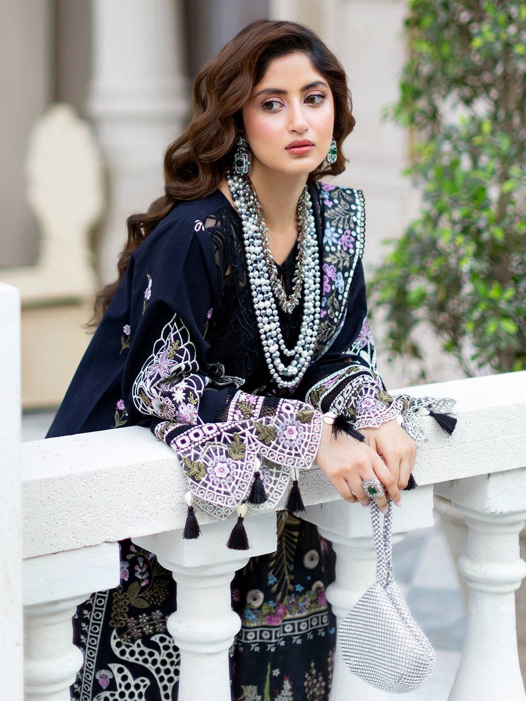 Mahnur | Sophie Luxury Lawn 25 | Lila - Pakistani Designer Dress - by Mahnur | Type: Ladies Clothes - 100% Original at Saira Sultan