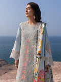 Mahnur | Sirena Luxury Lawn 25 | Luna M Ice Blue Lawn