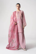 Maria B | Basics RTW | 3 Pc Embroidered Dobby Suit | MB-CS25-145 S Pink Silk