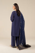 Maria B | Basics RTW | 3 Pc Embroidered Two Tone Silk Suit | MB-FS25-30 - Pakistani Designer Dress - by Maria B | Type: Ladies Clothes - 100% Original at Saira Sultan