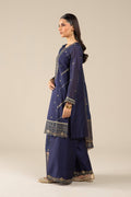 Maria B | Basics RTW | 3 Pc Embroidered Two Tone Silk Suit | MB-FS25-30 - Pakistani Designer Dress - by Maria B | Type: Ladies Clothes - 100% Original at Saira Sultan