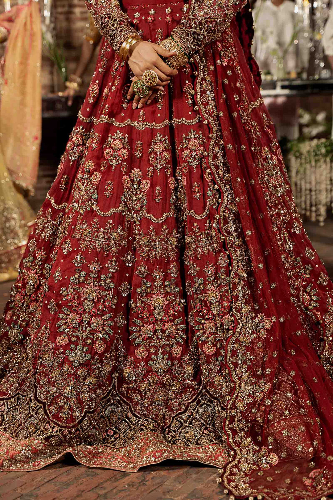 Maria B | Bridal Couture | Roza - Pakistani Designer Dress - by Maria B | Type: Ladies Clothes - 100% Original at Saira Sultan