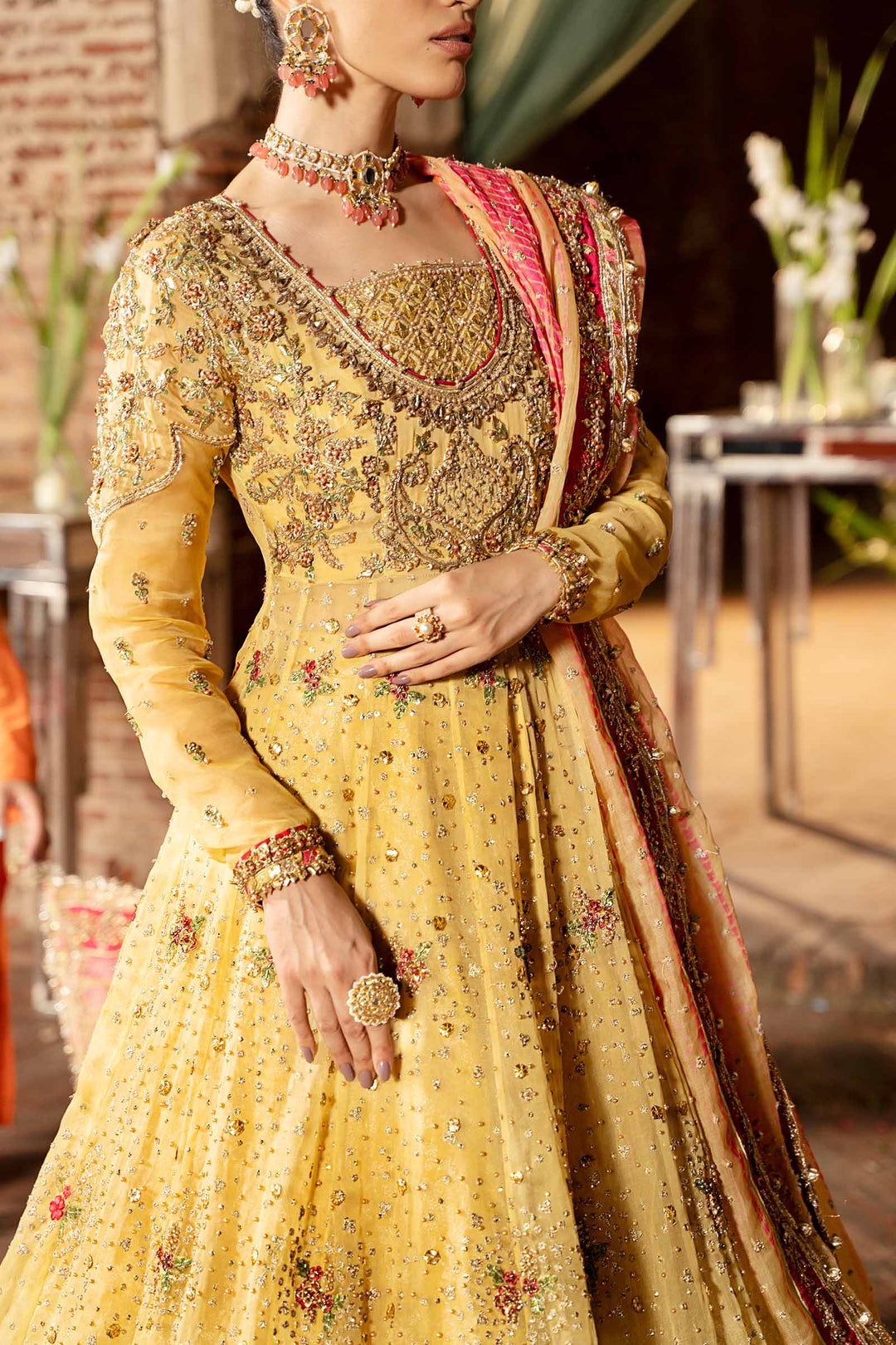 Maria B | Bridal Couture | Oriel - Pakistani Designer Dress - by Maria B | Type: Ladies Clothes - 100% Original at Saira Sultan