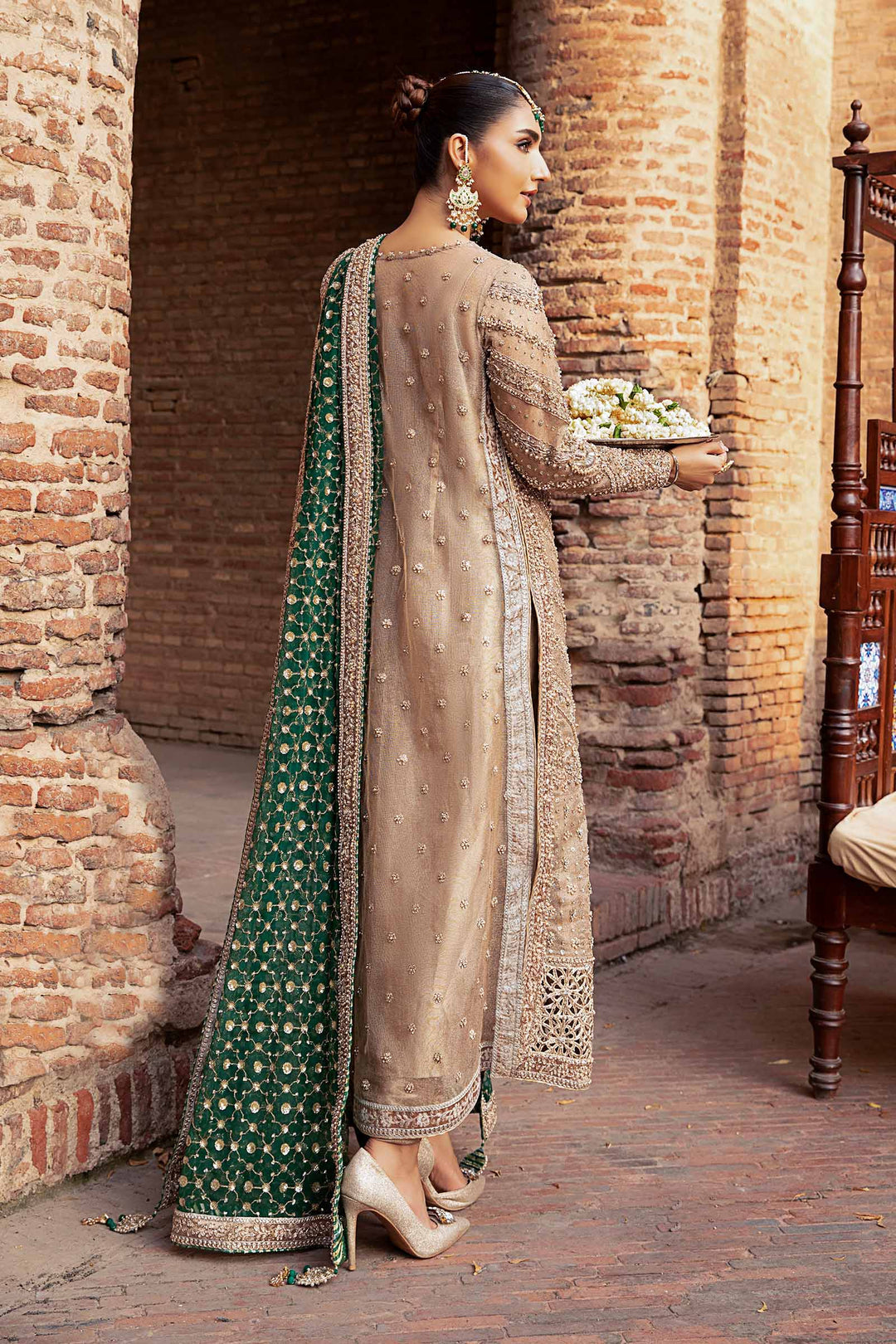 Maria B | Bridal Couture | Widad - Pakistani Designer Dress - by Maria B | Type: Ladies Clothes - 100% Original at Saira Sultan