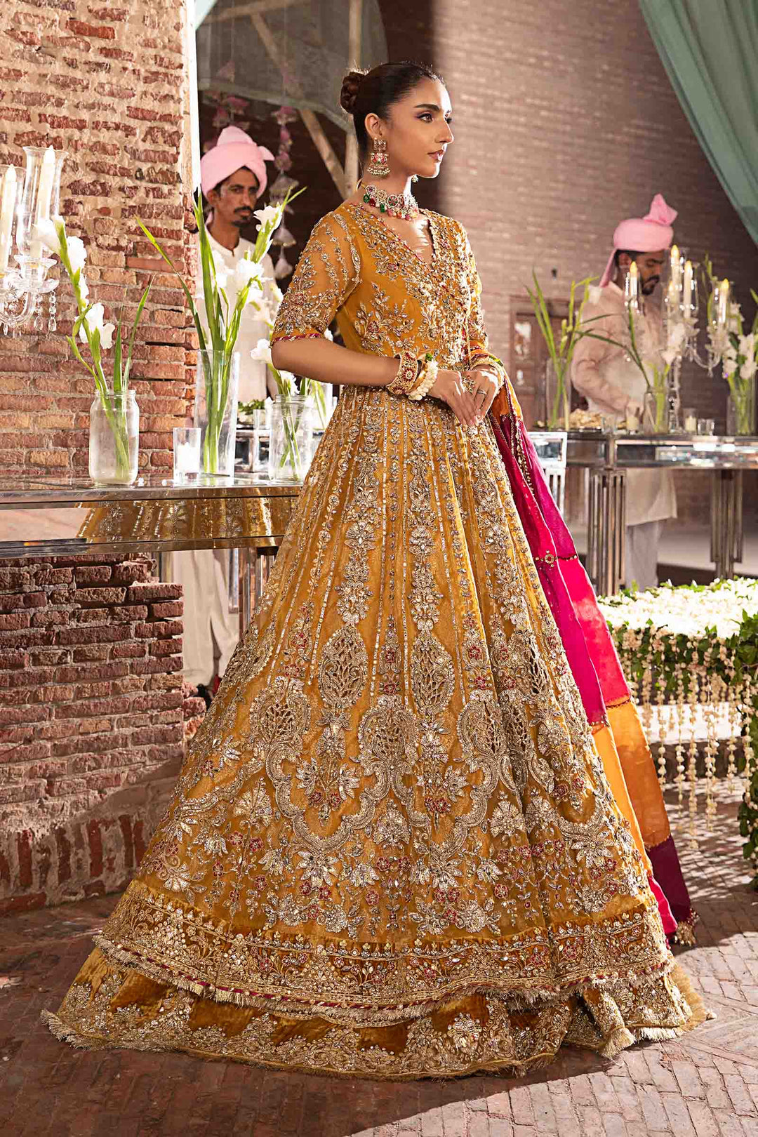 Maria B | Bridal Couture | Zehrin - Pakistani Designer Dress - by Maria B | Type: Ladies Clothes - 100% Original at Saira Sultan