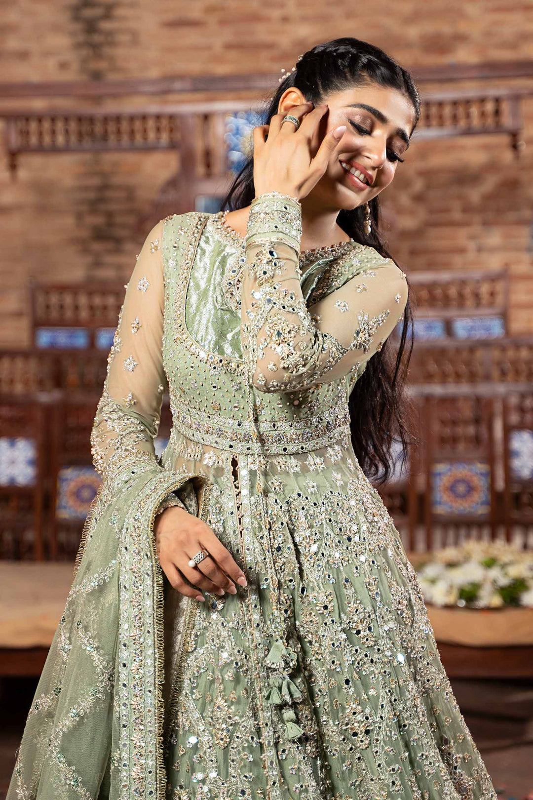 Maria B | Bridal Couture | Sarai - Pakistani Designer Dress - by Maria B | Type: Ladies Clothes - 100% Original at Saira Sultan