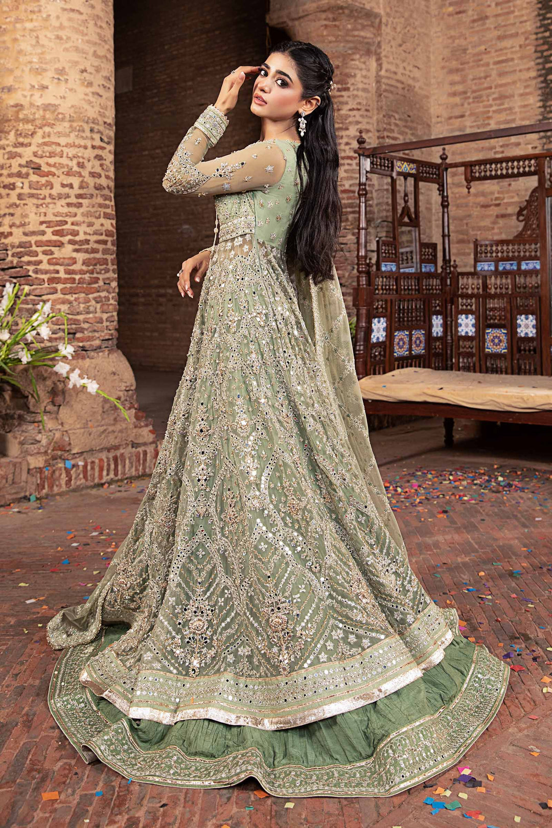 Maria B | Bridal Couture | Sarai - Pakistani Designer Dress - by Maria B | Type: Ladies Clothes - 100% Original at Saira Sultan