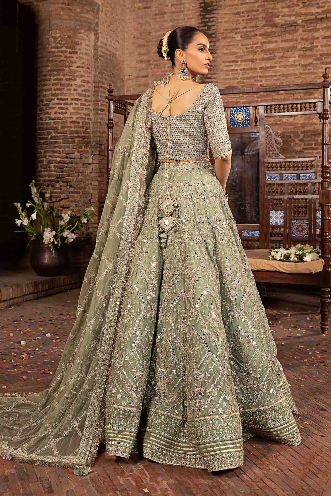 Maria B | Bridal Couture | Sarai - Pakistani Designer Dress - by Maria B | Type: Ladies Clothes - 100% Original at Saira Sultan