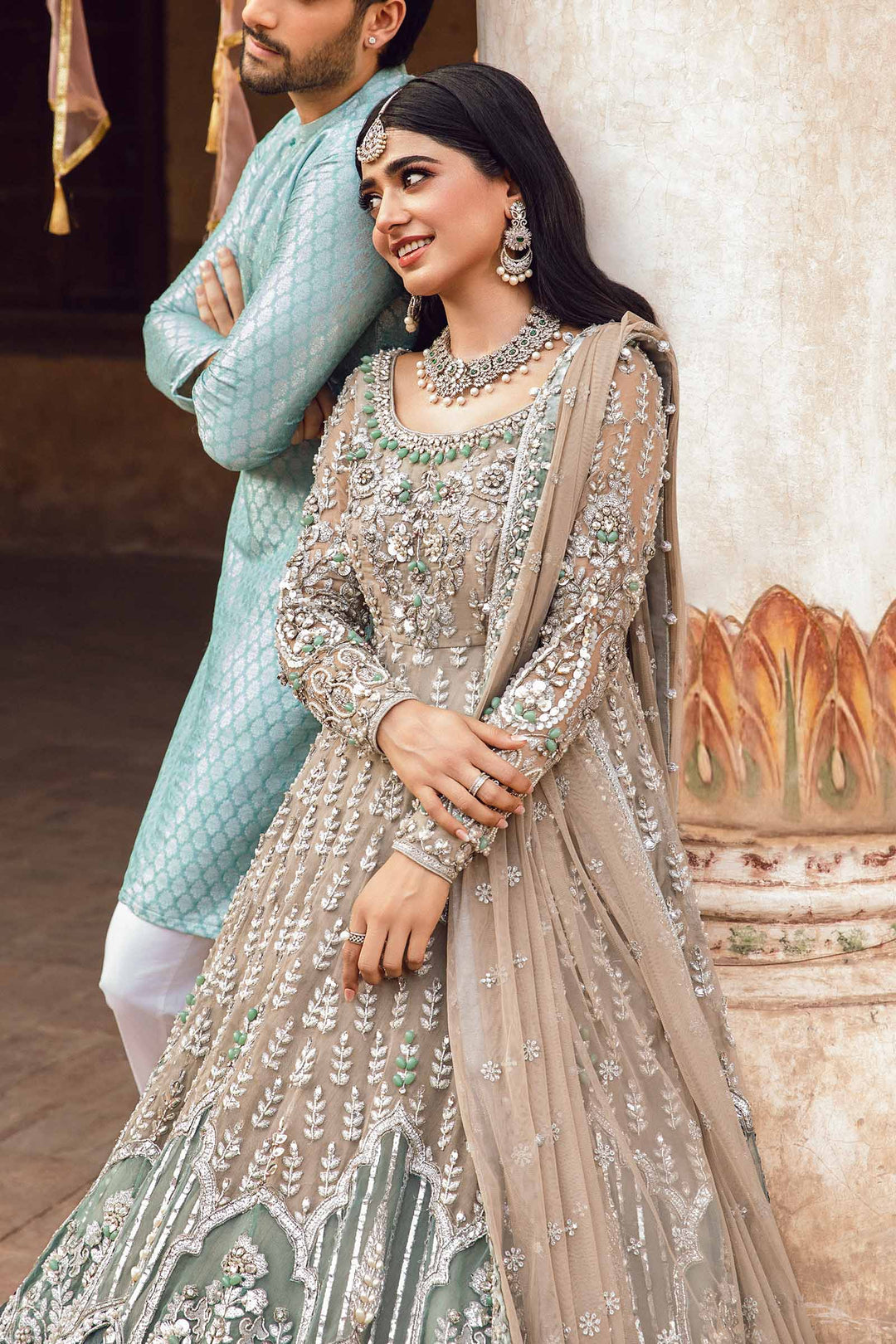 Maria B | Bridal Couture | Mehrinoz - Pakistani Designer Dress - by Maria B | Type: Ladies Clothes - 100% Original at Saira Sultan